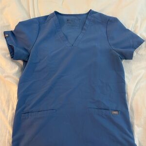 Figs Technical Collection Sky Blue Top